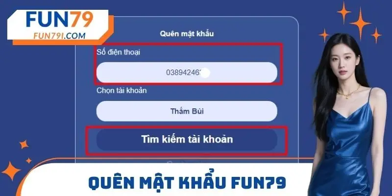 Quên mật khẩu FUN79